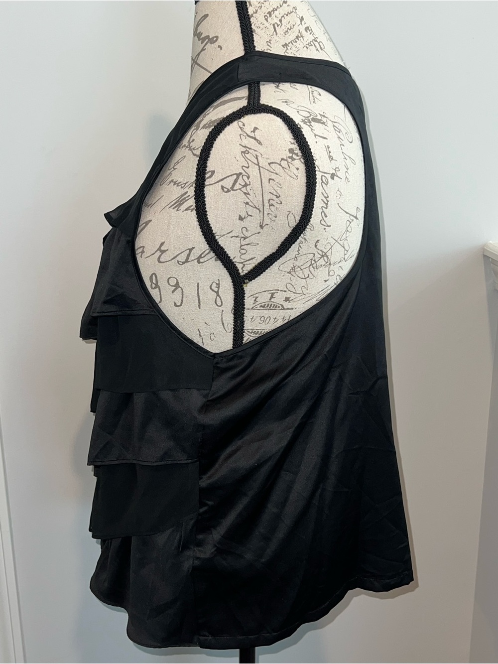 Target Black Layered Ruffle Tank Top - Picture 3 of 5